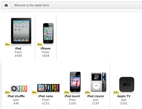 Apple Store screenshot