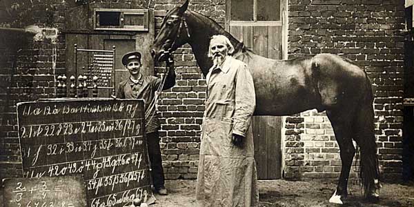 Clever Hans with his trainer