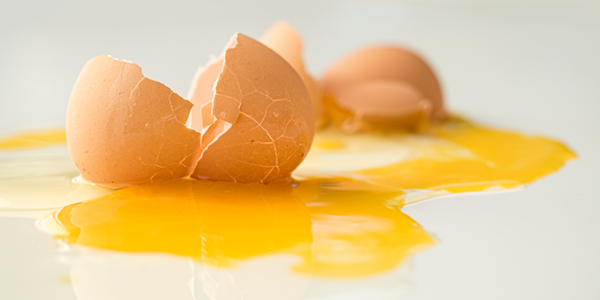 Smashed eggs